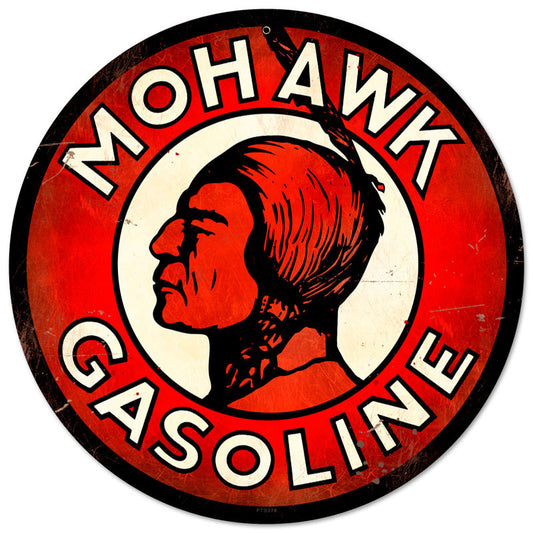 Mohawk Gasoline Vintage Sign