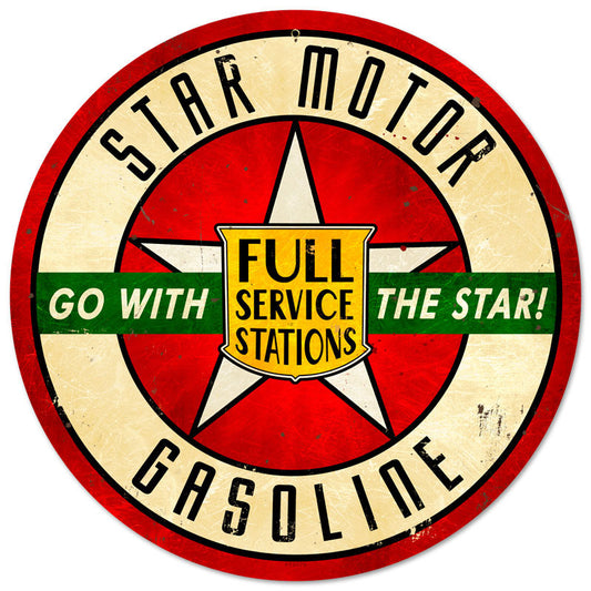 Star Motor Gasoline Vintage Sign