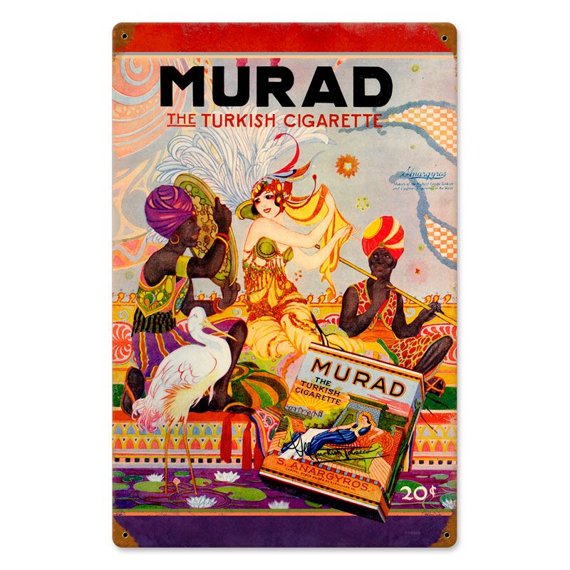 Murad Gigarettes Vintage Sign