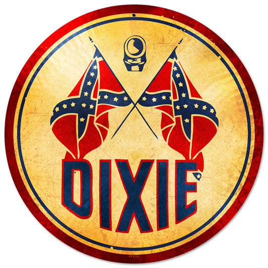 Dixie Gasoline Vintage Sign