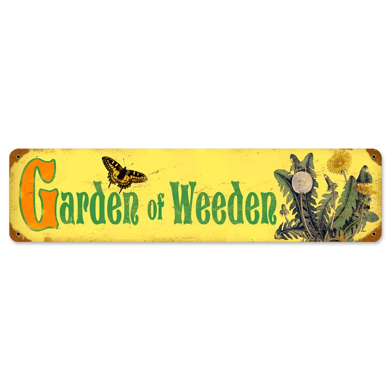 Garden Weeden Vintage Sign