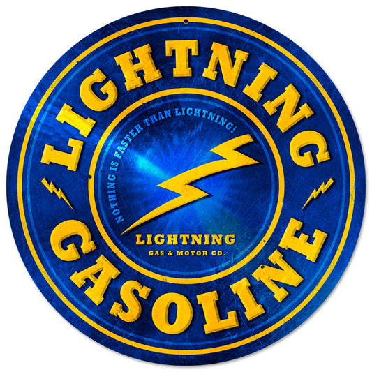 Lightning Gasoline Vintage Sign