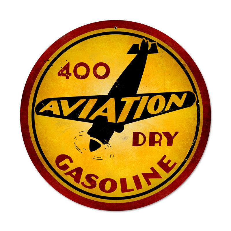 Aviation Gasoline Vintage Sign