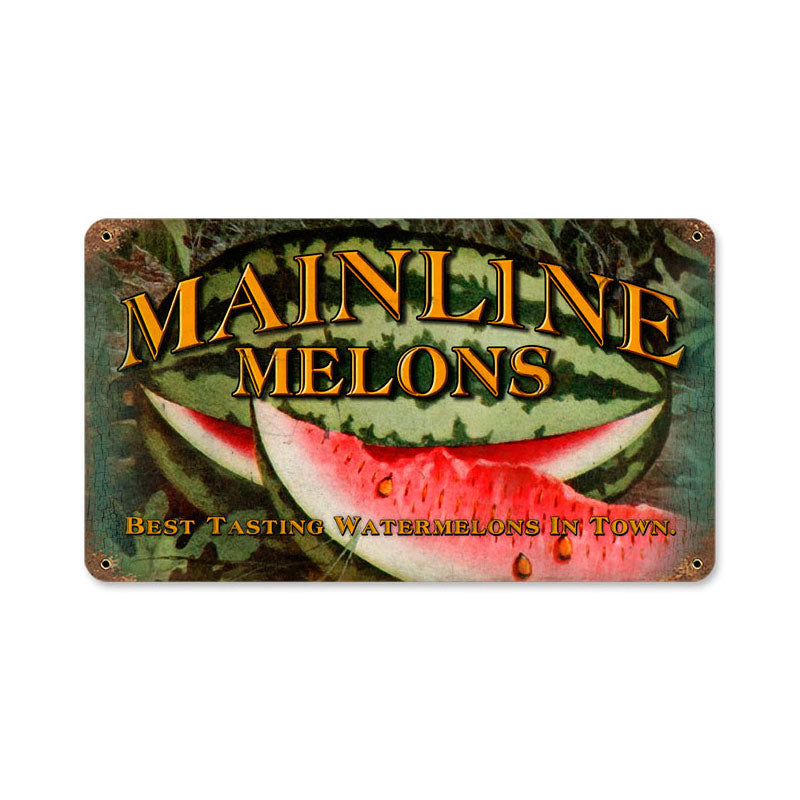 Main Watermelons Vintage Sign