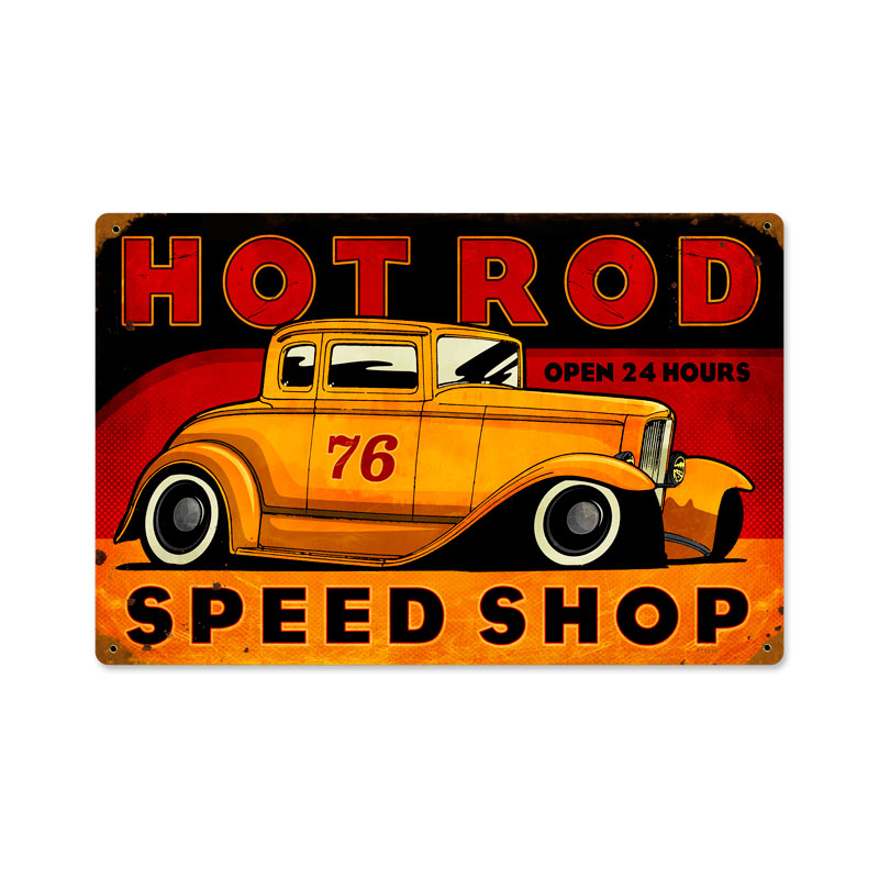 Hot Rod Speed Shop Vintage Sign
