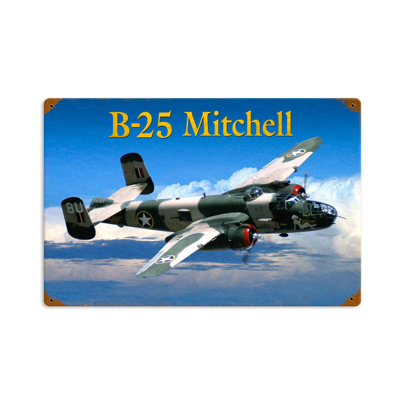 B25 Mitchell Vintage Sign