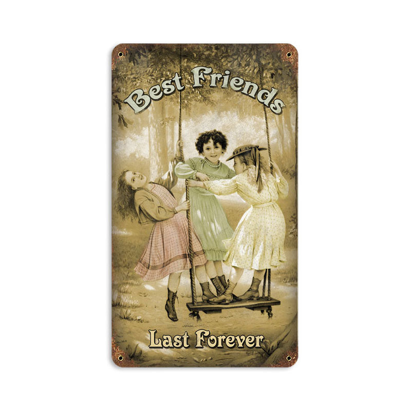 Best Friends Forever Vintage Sign