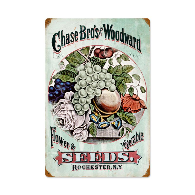 Chase Bros Seeds Vintage Sign