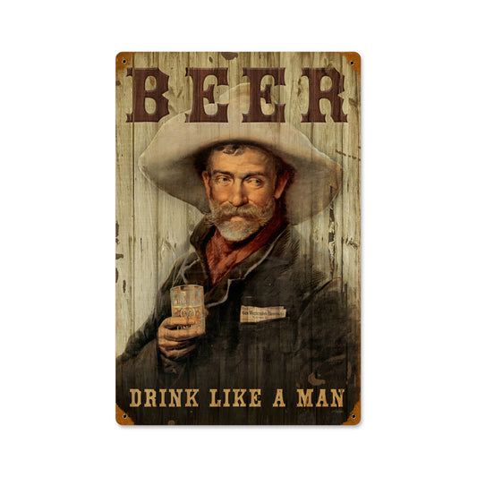 Cowboy Beer Vintage Sign