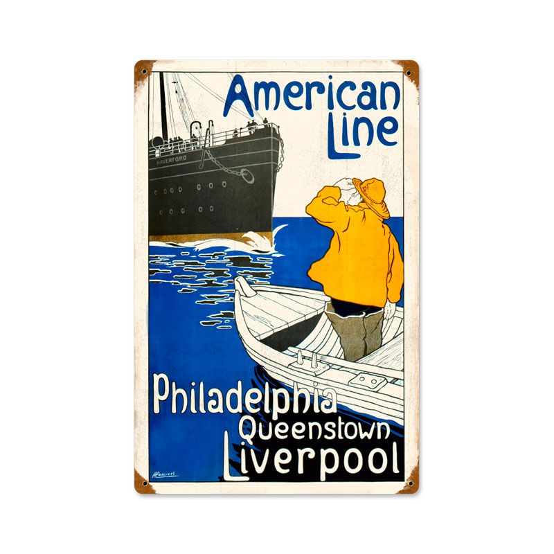 American Line Vintage Sign