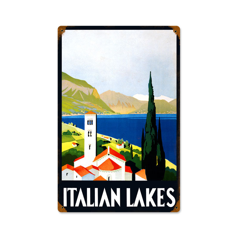 Italian Lakes Vintage Sign