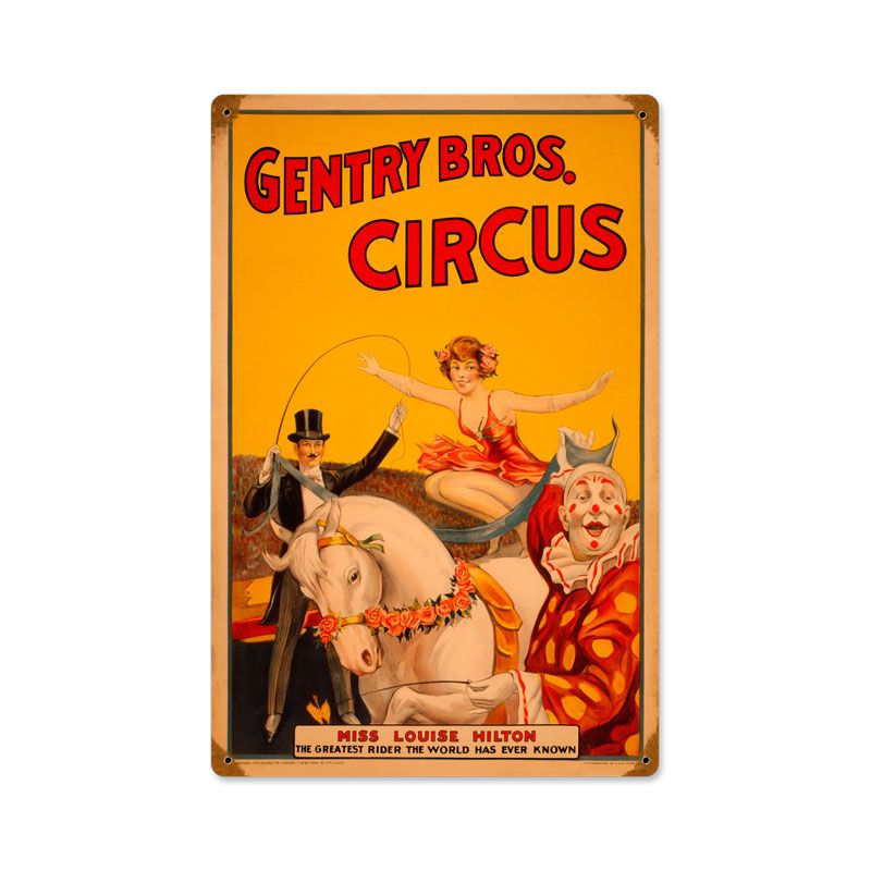 Gentry Circus Vintage Sign