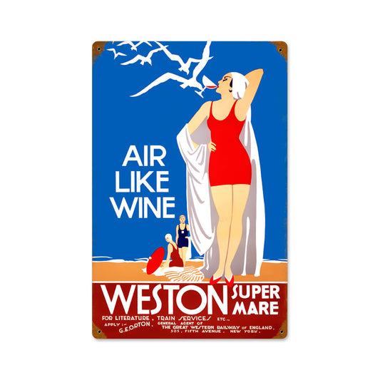 Air Like Wine Vintage Sign