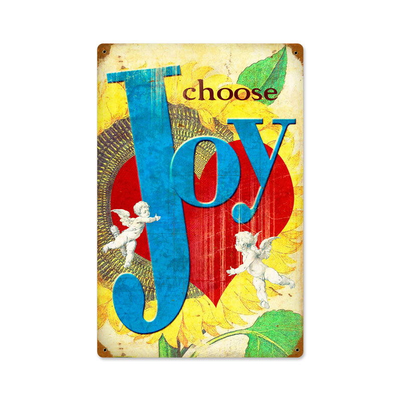 I Choose Joy Vintage Sign