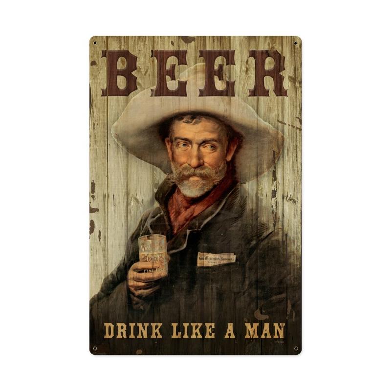 Cowboy Beer Vintage Sign