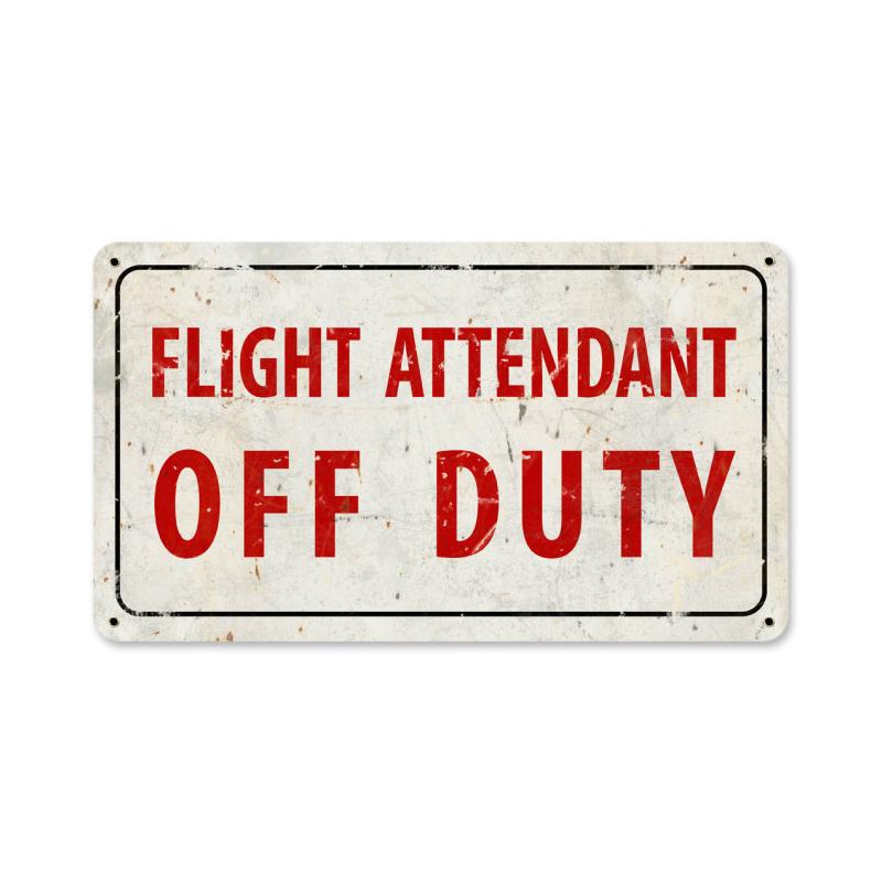 Attendant Off Duty Vintage Sign
