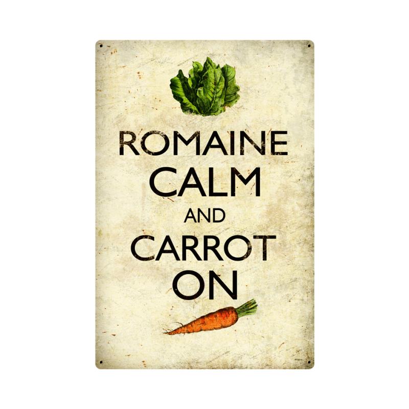 Romaine Calm Carrot Vintage Sign
