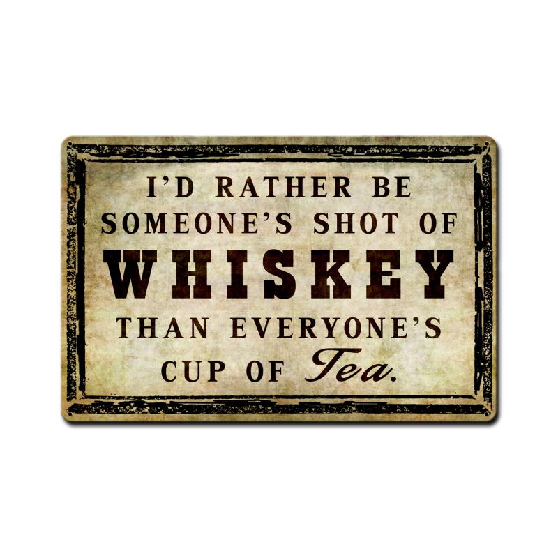 Shot Of Whiskey Vintage Sign