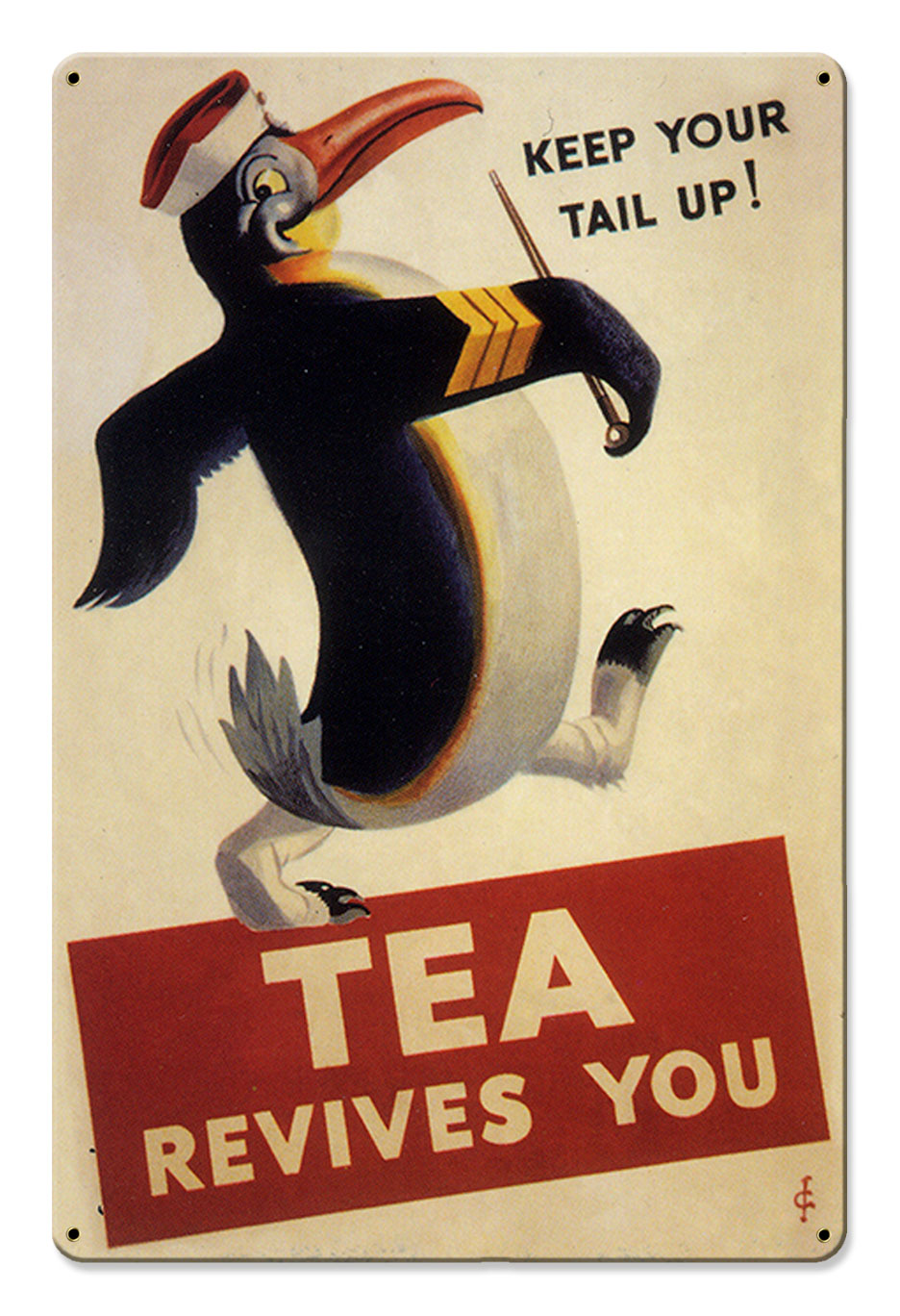 Tea Revives You Vintage Sign