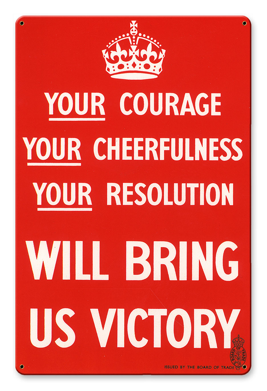 Will Bring US Victory Vintage Sign