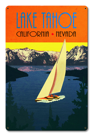 Sail Tahoe Vintage Sign
