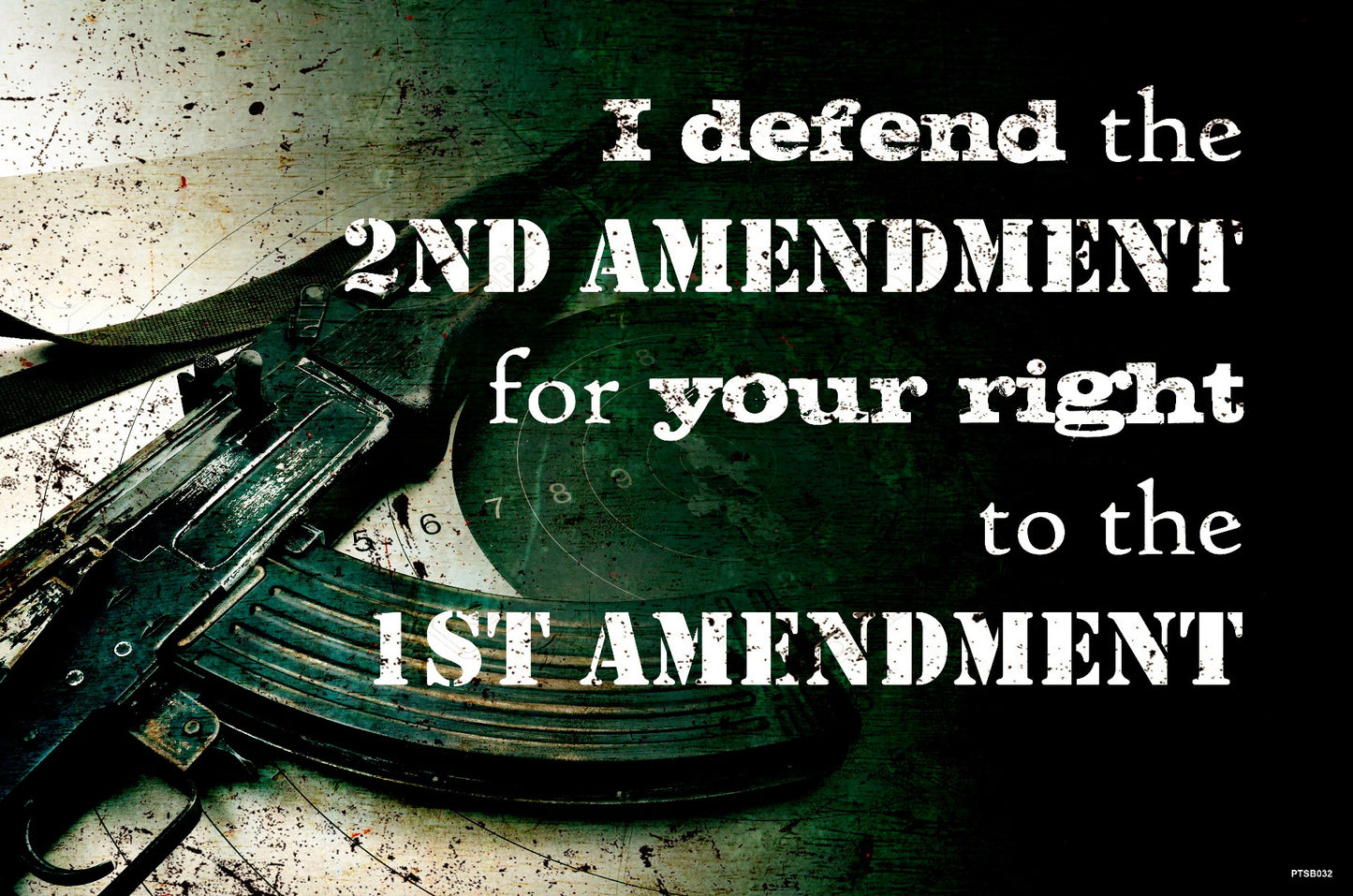 I Defend The 2nd Amendment Vintage Sign