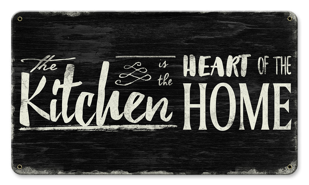 Kitchen Heart Home Vintage Sign