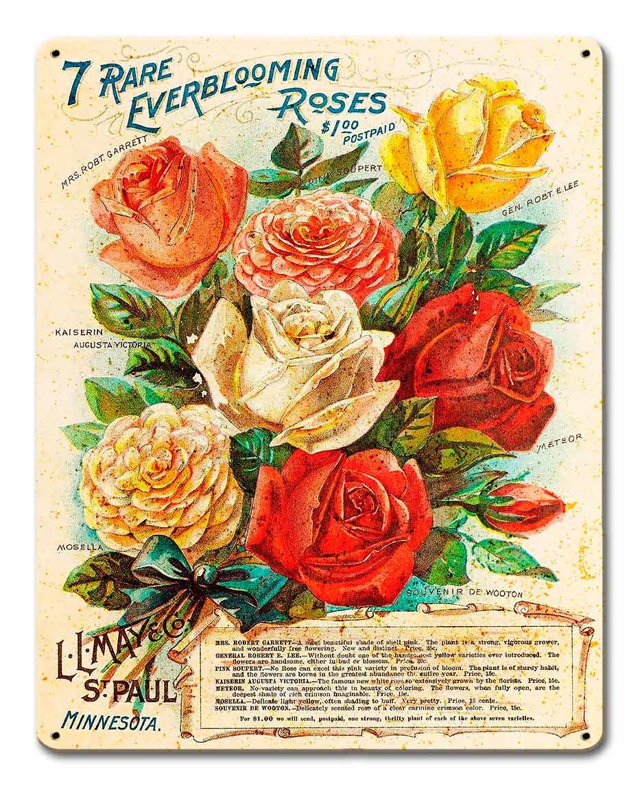 Vintage Roses Vintage Sign