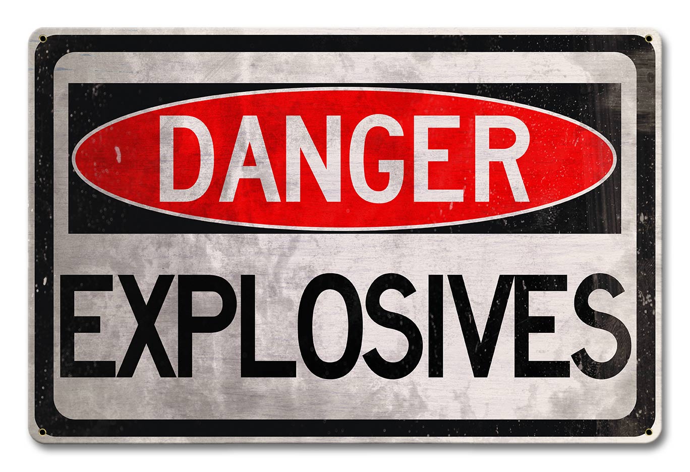 Danger Explosives Vintage Sign