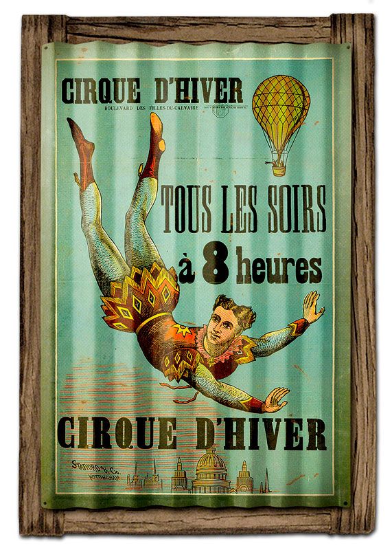 Cirque D'Hiver Vintage Sign