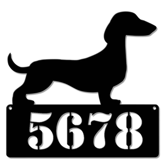 Dachshund Address Sign  - Personalized