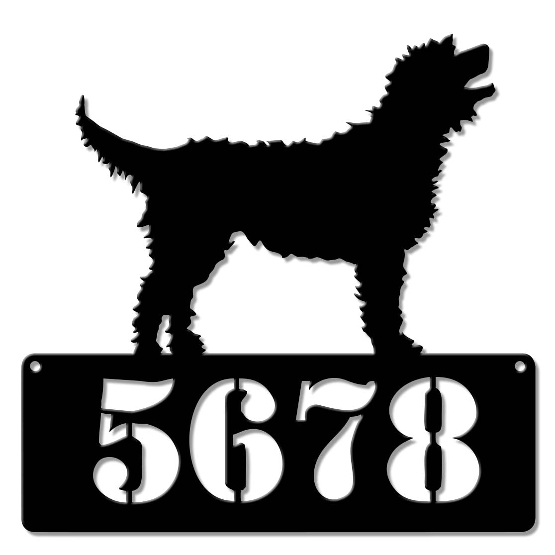 Labradoodle Address Sign  - Personalized