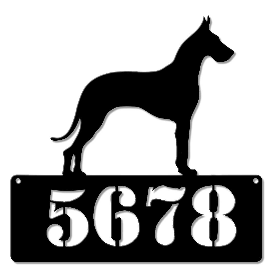 Great Dane Address  Sign - Personalized