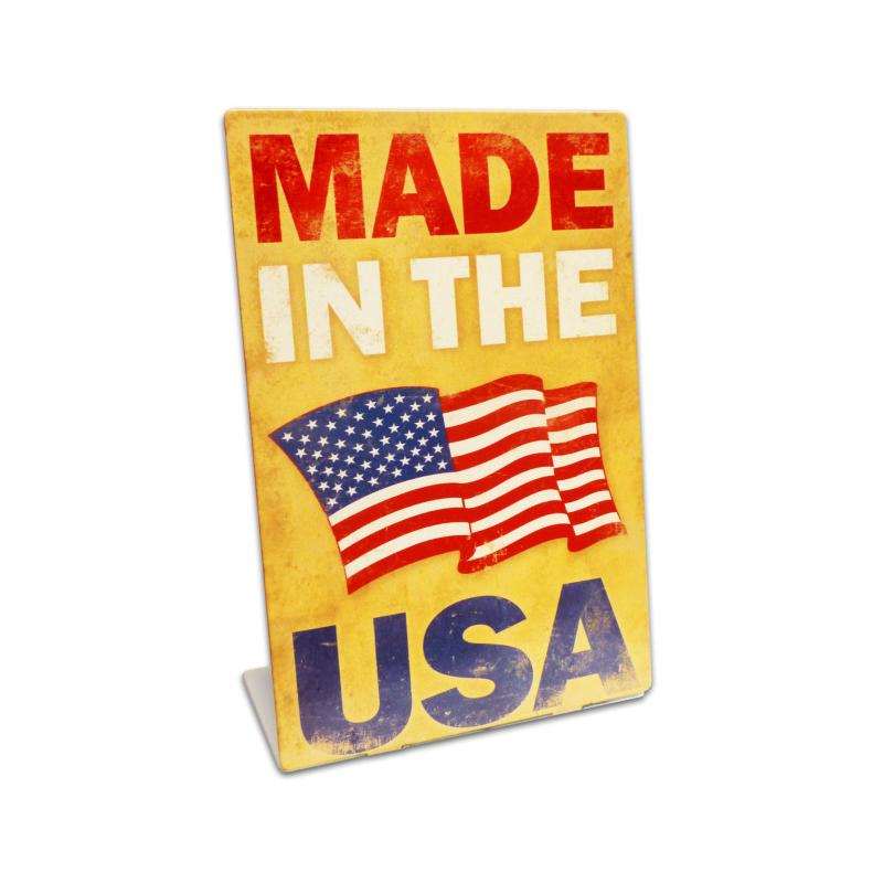 Made In The Usa Topper Vintage Sign