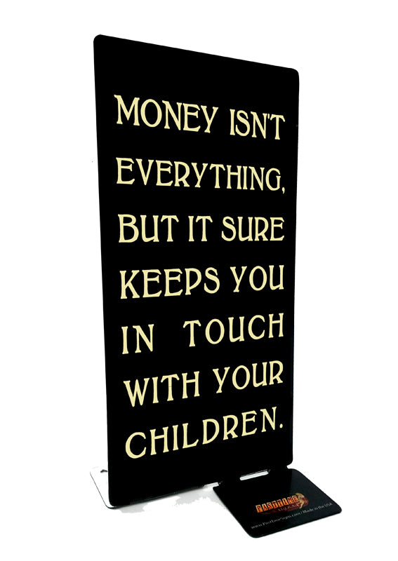 Money Children Vintage Sign