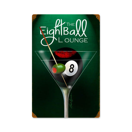 Eight Ball Lounge Vintage Sign