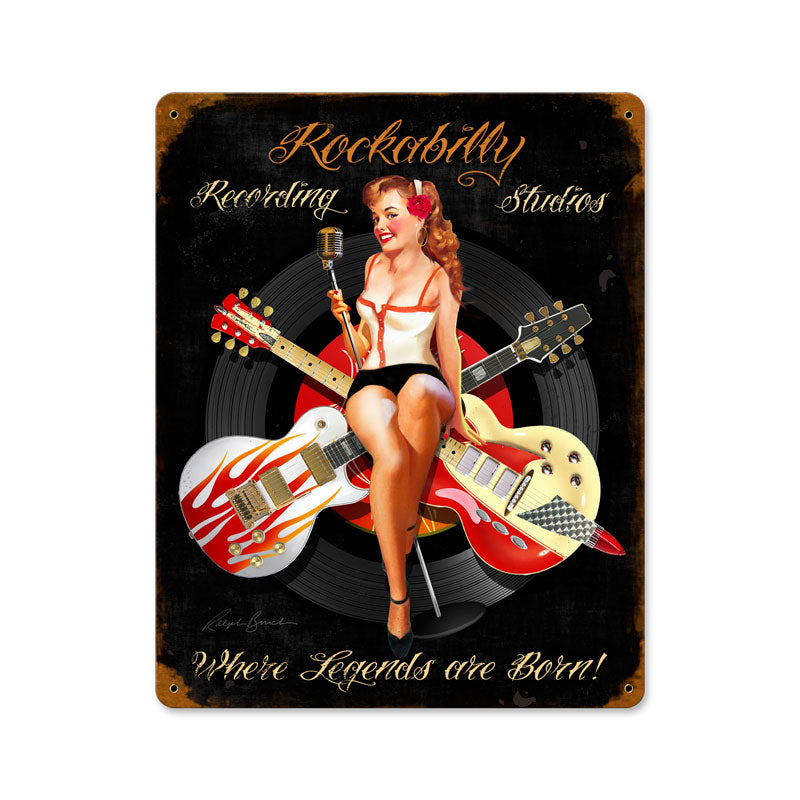 Rockabilly Recording Vintage Sign