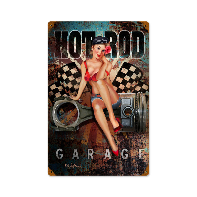 Hot Rod Garage Vintage Sign