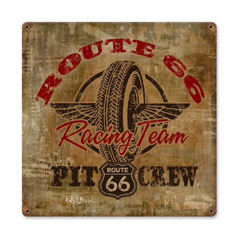 Route 66 Racing Vintage Sign