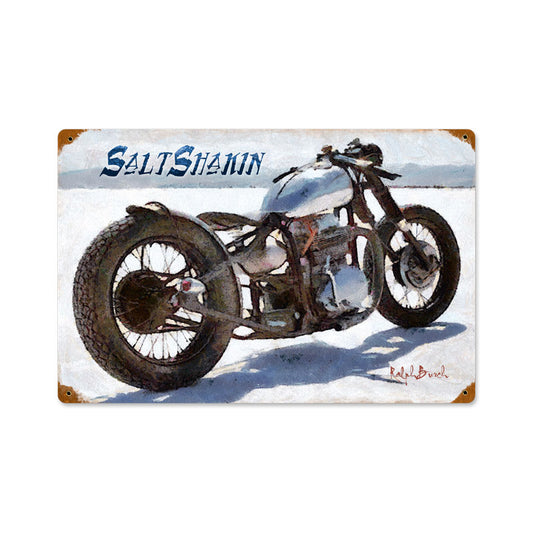 Salt Shakin Motorcycle Vintage Sign