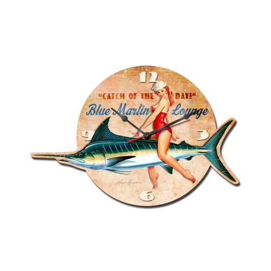 Blue Marlin Lounge Vintage Sign