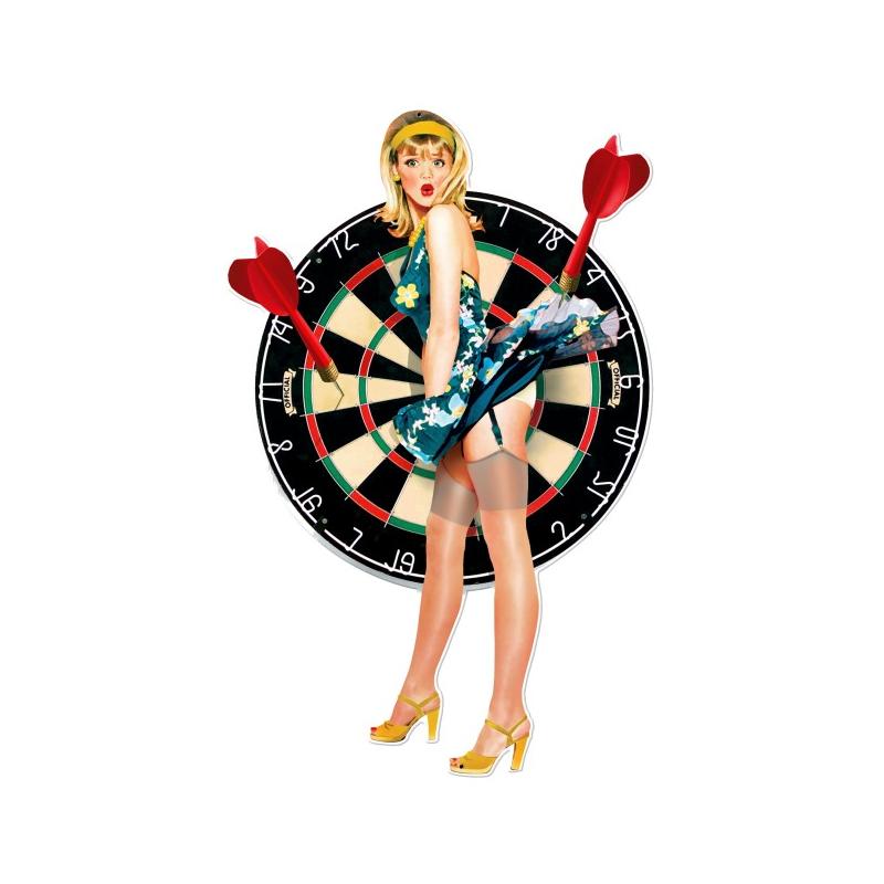 Bullseye Pinup Vintage Sign