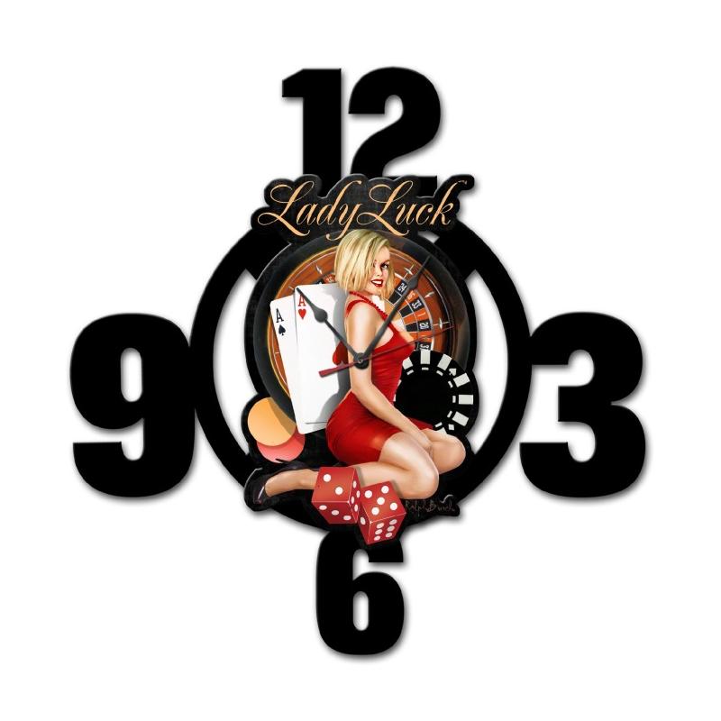 Lady Lucky Layered Clock