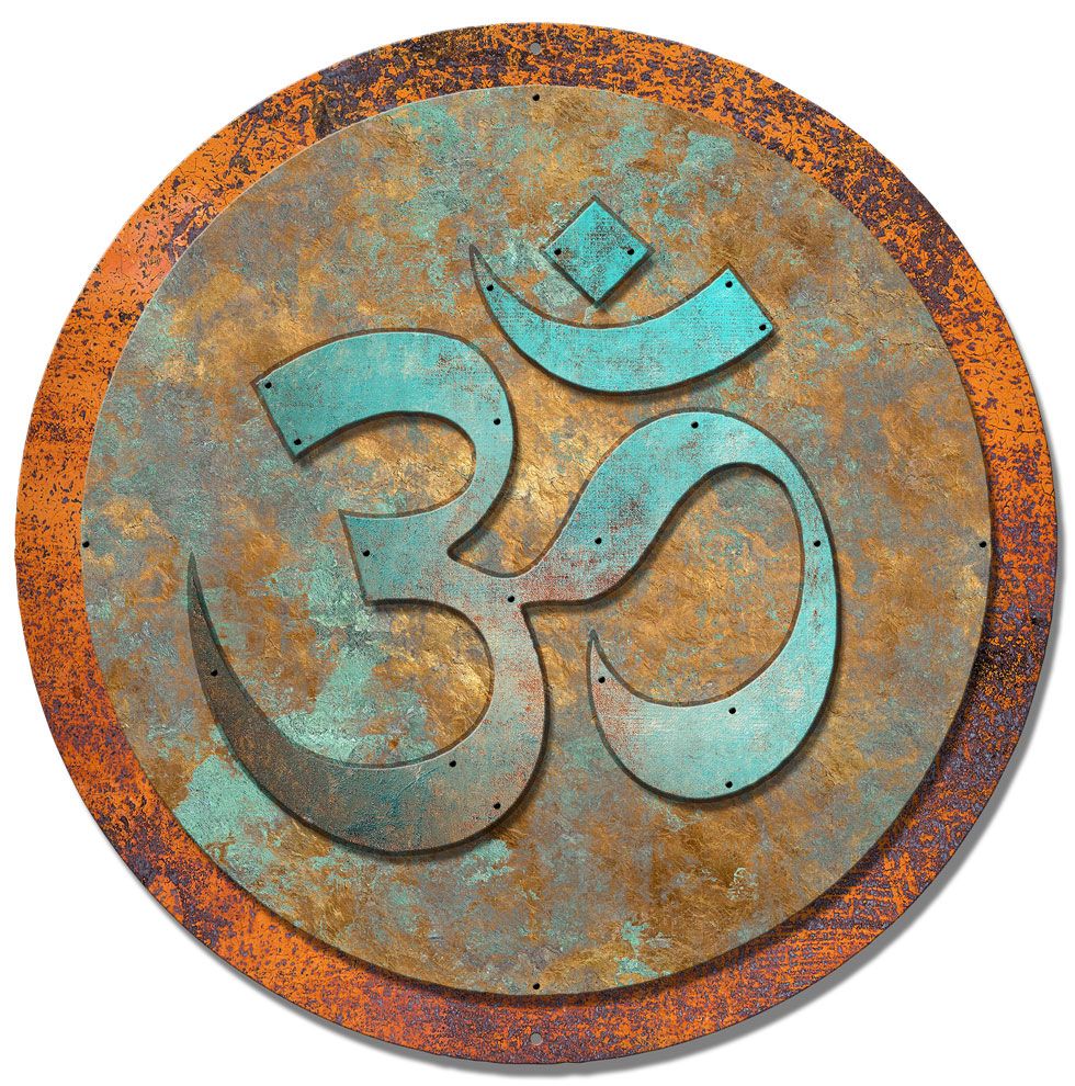 OM SYMBOL 3-D Vintage Sign