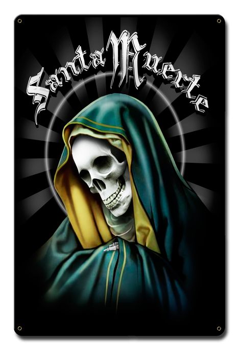 SANTA MUERTE  Vintage Sign