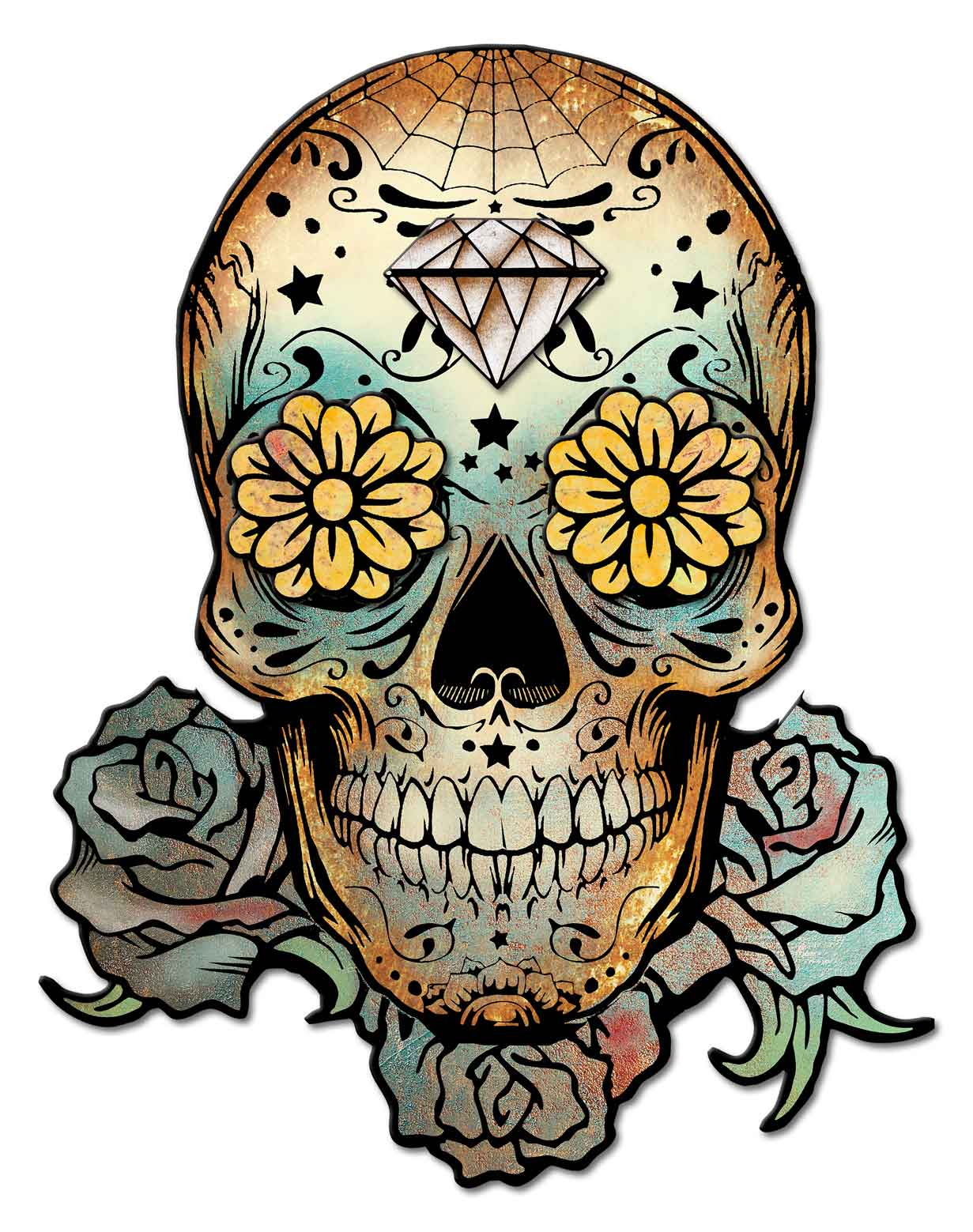 3-D Sugar Skull