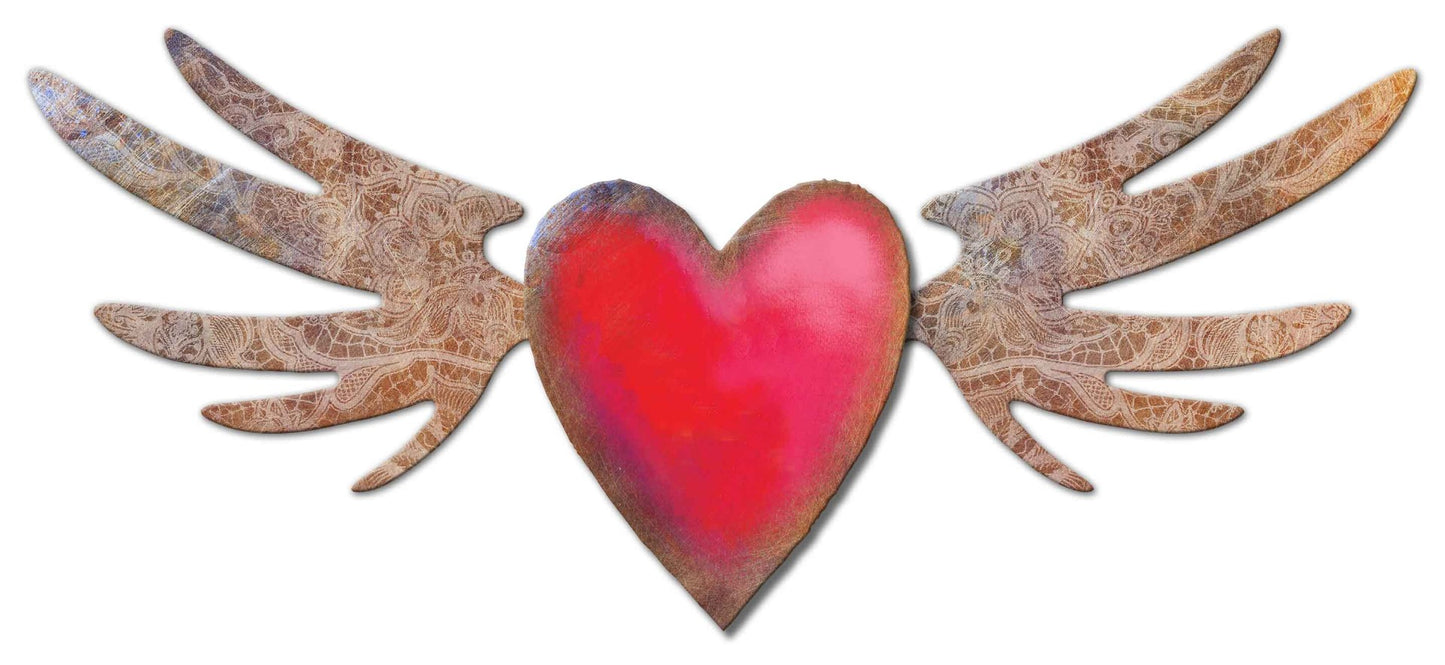 Wings Heart 3-D 48 x 21 3D