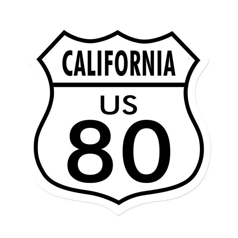 Route 80 California Vintage Sign