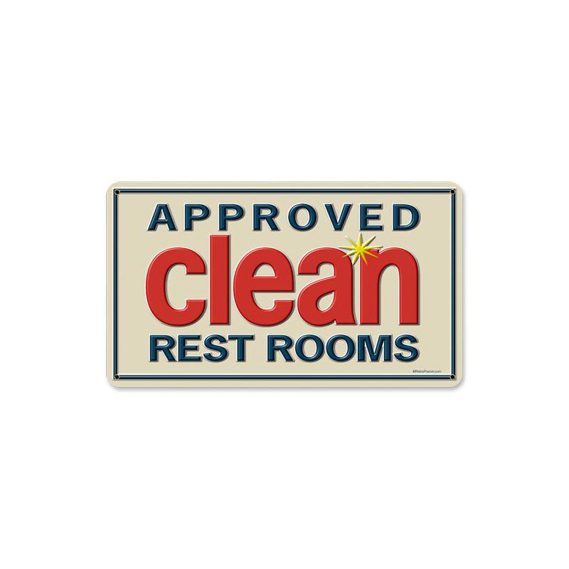 Approved Clean Vintage Sign