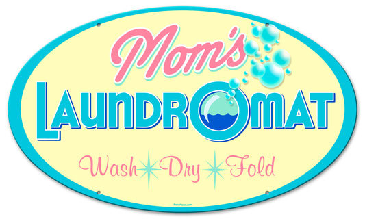 Moms Laundry Vintage Sign